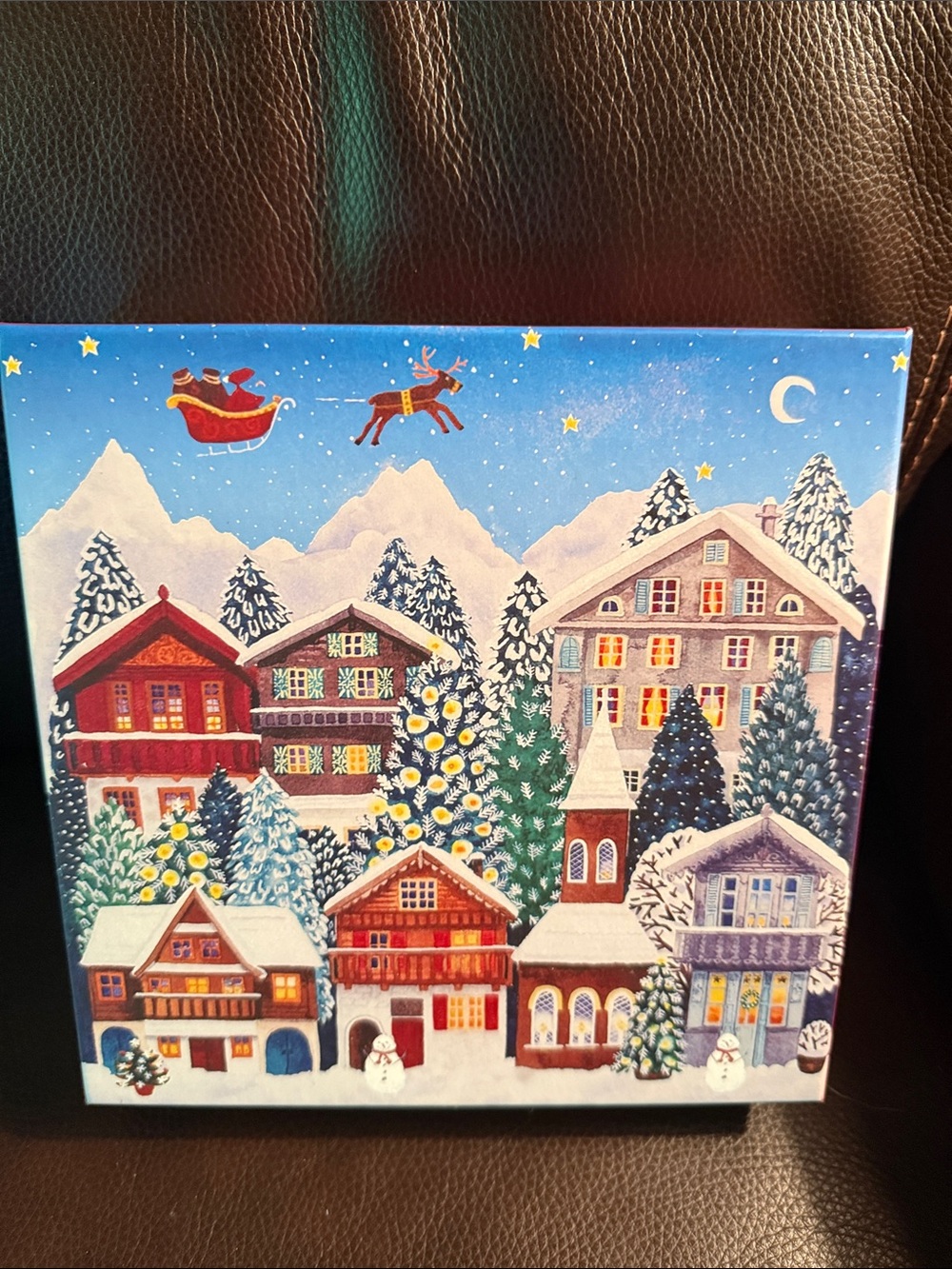 Galison Yuletide Village 500 piece jigsaw puzzle.